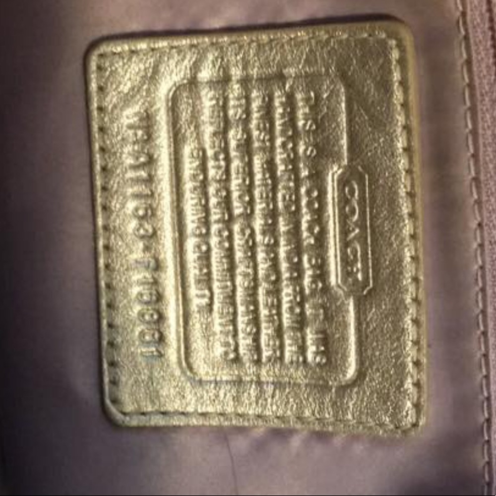 Coach Purse purple carriage glitter - Picture 4 of 4